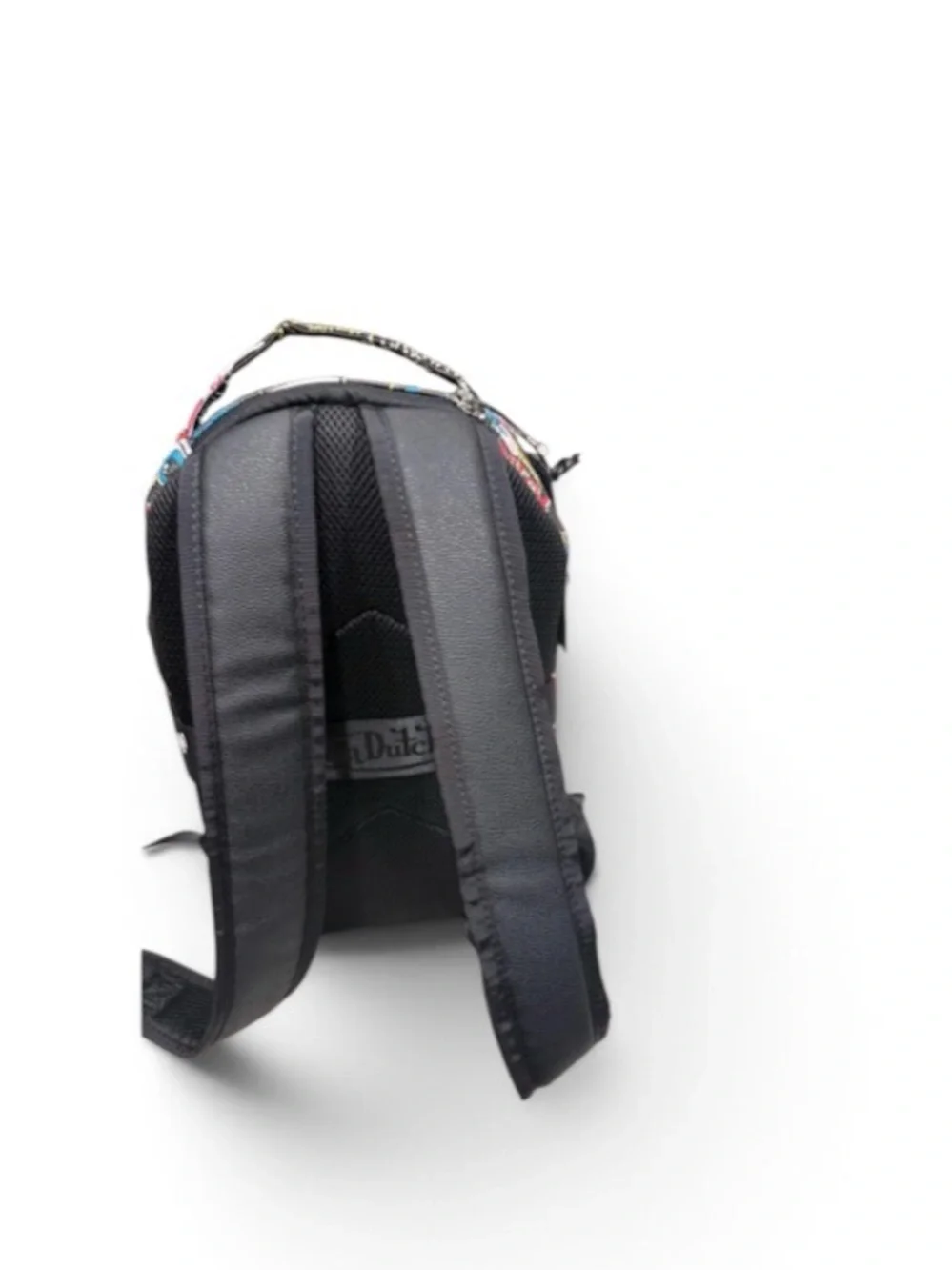 Von Dutch SMALL Black Graphic Logo Backpack